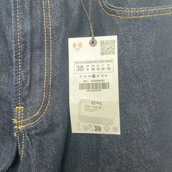 Zara denim relaxer capri short - Picture 2 of 5